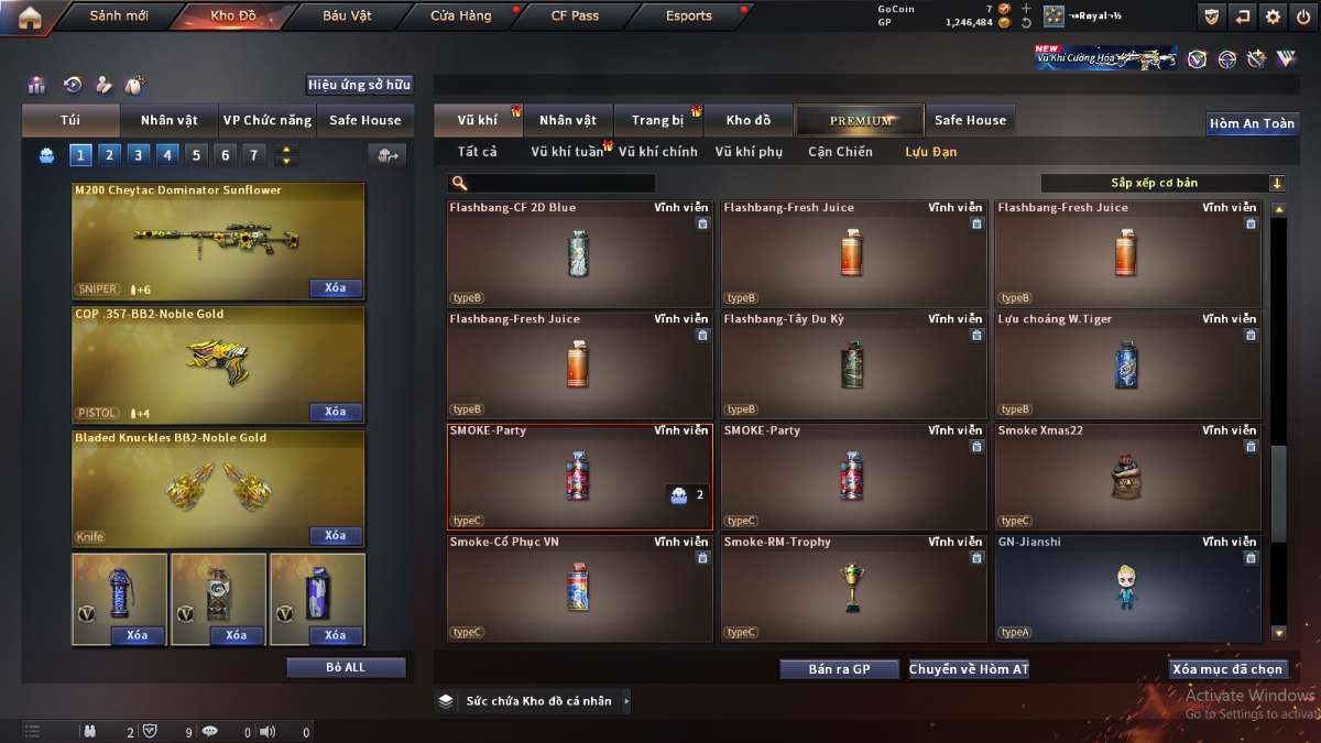 shop acc cf uy tin gia re